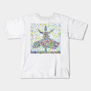 Whirling sufi - watercolor portrait Kids T-Shirt